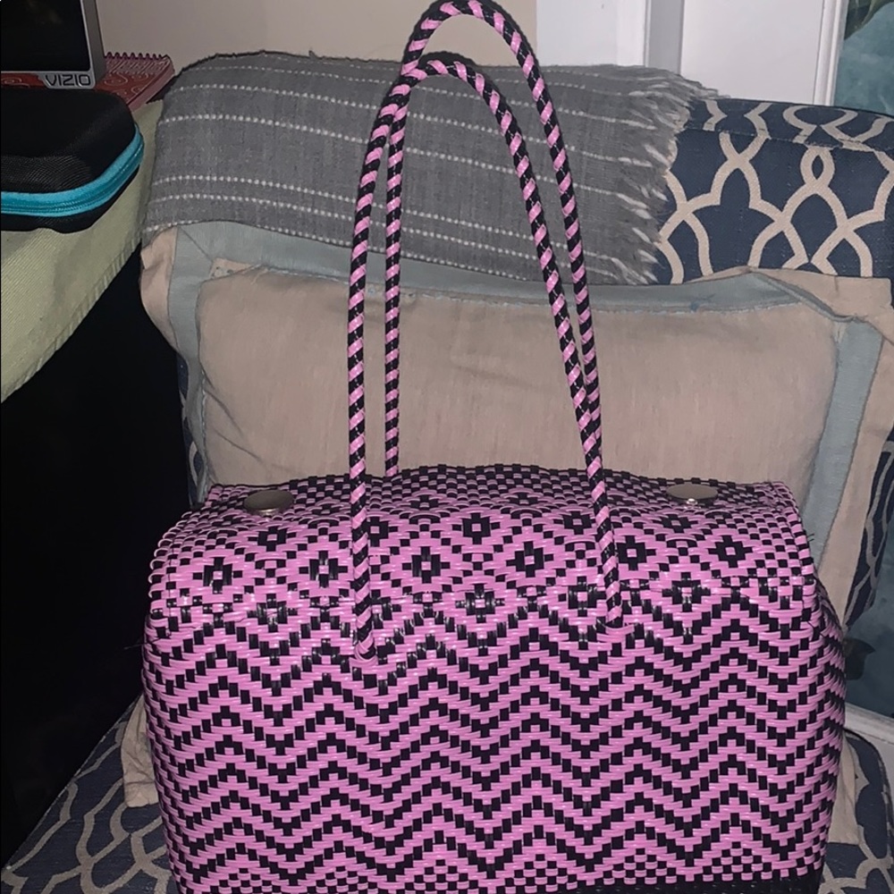 Women’s handcrafted plastic tote